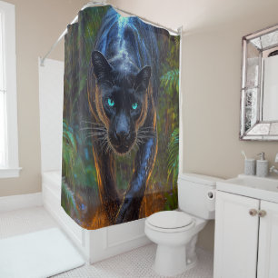Rideaux De Douche Panthère noire