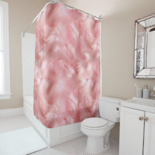 Rideaux De Douche Papier à enveloppement de fourrure rose vif