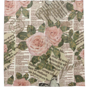 Rideaux De Douche Papier peint de voyage parisien transparent. journ