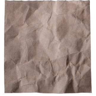 Rideaux De Douche Papier Rustique Crumpled : Texture Vintage