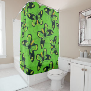 Rideaux De Douche papillon des oiseaux de la reine Victoria