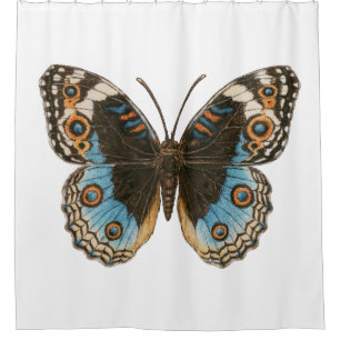 Rideaux De Douche Papillon Pansy Bleu