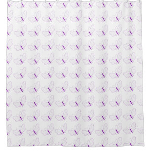 Rideaux De Douche papillon violet