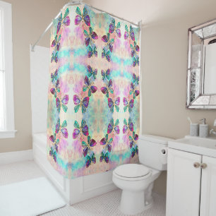 Rideaux De Douche Papillons colorés mignons -