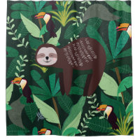 Paresse mignonne en vert tropical illustration mot