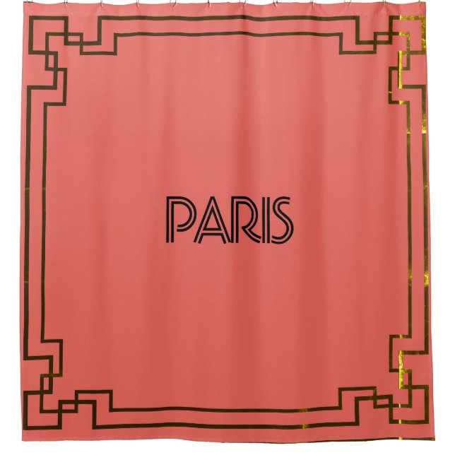Rideaux De Douche Paris Art Nouveau Art Deco (Devant)