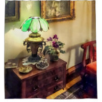 Parlerie douillette avec lampadaire à fleurs