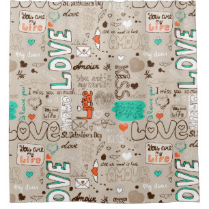 Rideaux De Douche Paroles d'amour