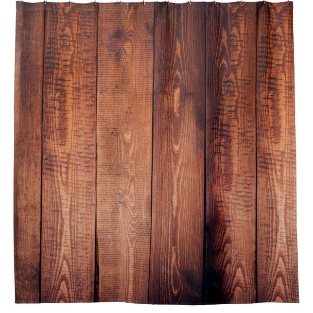 Rideaux De Douche Parquet en bois (Devant)