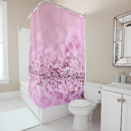 Rideaux De Douche Parties scintillant en or rose rose brillant