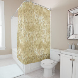 Rideaux De Douche Parties scintillant Glam Or Zebra Print      