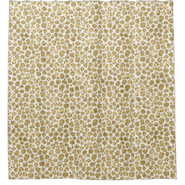Rideaux De Douche Parties scintillant Gold Glitz Leopard