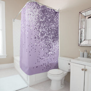Rideaux De Douche Parties scintillant Lavande Douce #1 (Parties scin