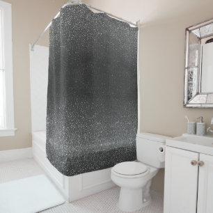 Rideaux De Douche Parties scintillant Noire moderne Ombre Summer Bea