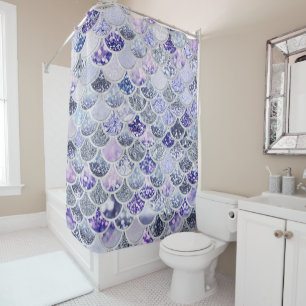 Rideaux De Douche Parties scintillant Ombre violet tendance Balances