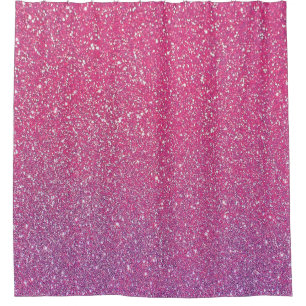 Rideaux De Douche Parties scintillant rose étincelante Ombre Cute v