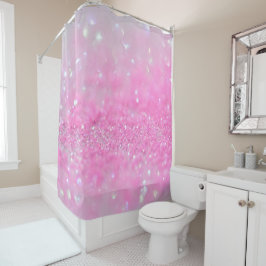 Rideaux De Douche Parties scintillantes roses de bébé d'étincelle de