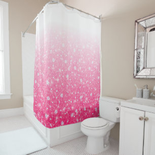 Rideaux De Douche Parties scintillantes roses scintillantes Ombre de