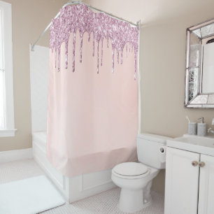 Rideaux De Douche *~* Pastel Rose Lavande violet Parties scintillant