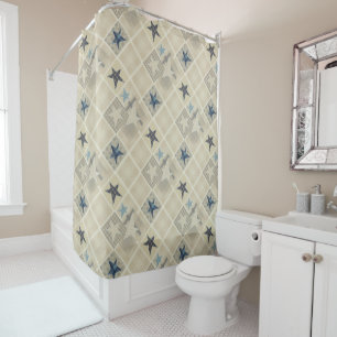 Rideaux De Douche Patchwork beige