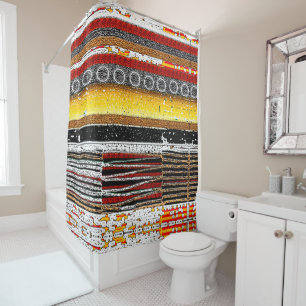 Rideaux De Douche Patina rustique Afrocentrique