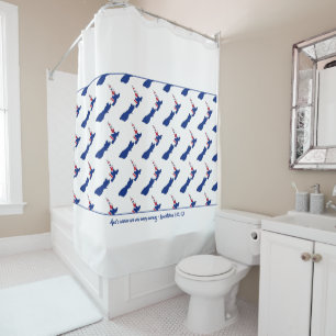 Rideaux De Douche Patriotique NOUVELLE-ZÉLANDE Écriture personnalisa