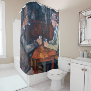 Rideaux De Douche Paul Cezanne - Les Joueurs De Cartes