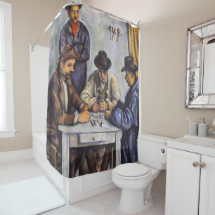 Rideaux De Douche Paul Cezanne - Les Joueurs De Cartes