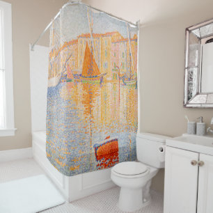 Rideaux De Douche Paul Signac - La Bouée Rouge, Saint-Tropez