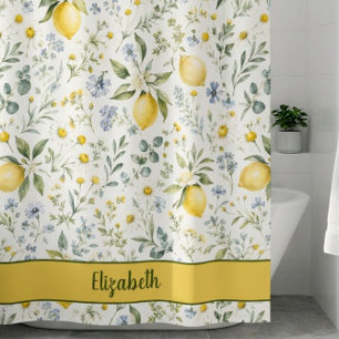 Rideaux De Douche Pays Français Fleur de Citron Sauvage Nom Personna