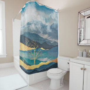 Rideaux De Douche Paysage Abstrait bon accent