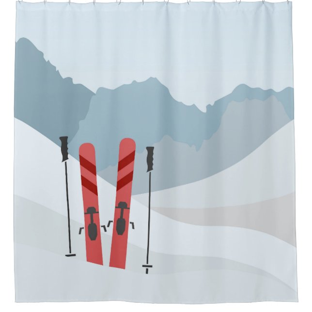 Rideaux De Douche Paysage hivernal (Devant)