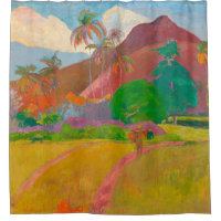 Paysage tahitien Paul Gauguin Post-impressionniste