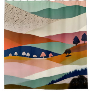 Rideaux De Douche Paysage texturé