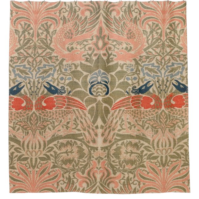 Rideaux De Douche Peacock Et Dragon (1878) Par William Morris (Devant)