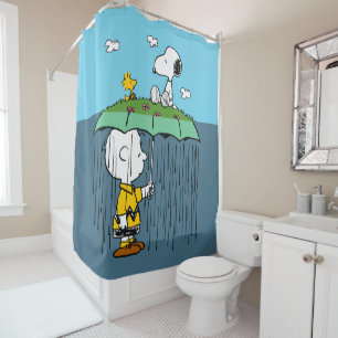 Rideaux De Douche Peanuts Jour Ensoleillé Jour Pluvieux Moitié & M