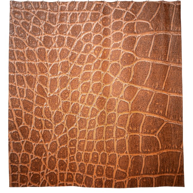 Rideaux De Douche peau Brown texture cuir fond, abstraite (Devant)