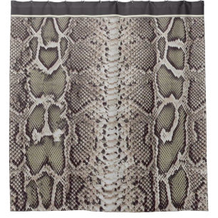 Rideaux De Douche Peau de serpent de poster de animal