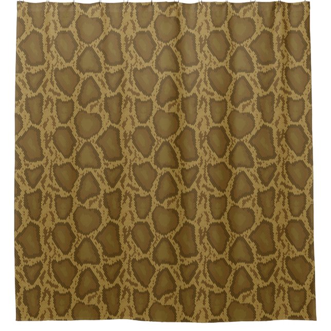 Rideaux De Douche Peau de serpent, motif de reptile (Devant)