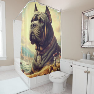 Rideaux De Douche Peinture de Corso en Canne Rétro