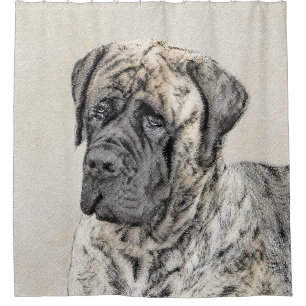Rideaux De Douche Peinture mastiff anglaise (Brindle) - Dog Art