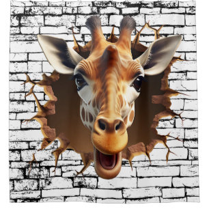 Rideaux De Douche Peinture murale 3D - Safari réaliste