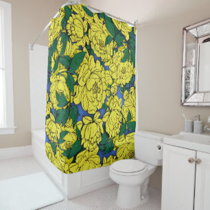Rideaux De Douche Peonies jaunes