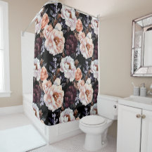 Peonies sombres Motif floral