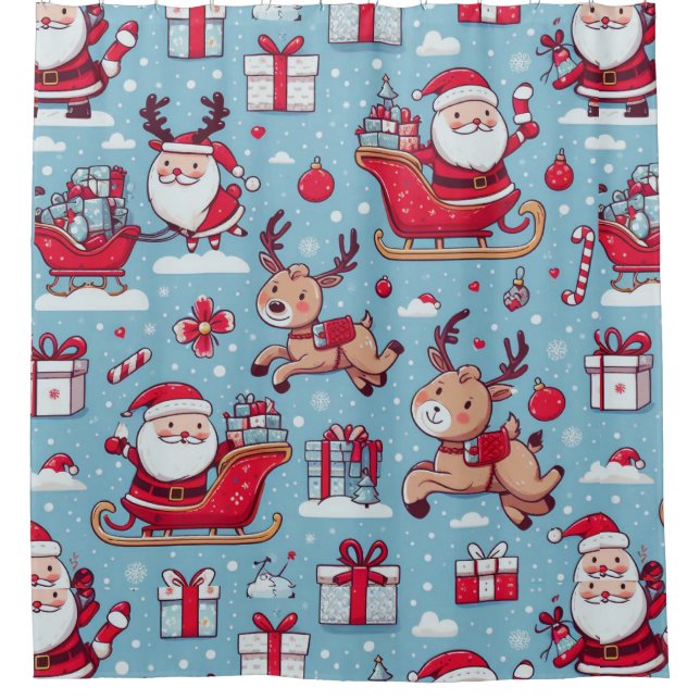 Rideaux De Douche Père Noël Bring (Devant)