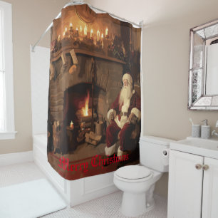 Rideaux De Douche Père Noël Cosy Nook