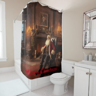 Rideaux De Douche Père Noël Cosy Nook