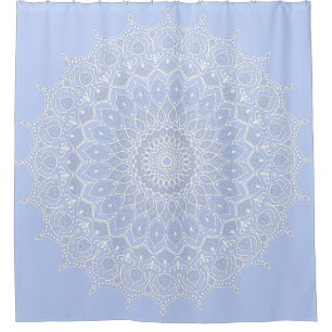 Rideaux De Douche Periwinkle Mandala - Bora à Juniper Berry