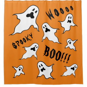Rideaux De Douche Personnalisé Éffrayant Halloween Fantômes Douche C