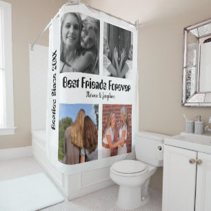Rideaux De Douche Personnalisé Meilleurs amis pour toujours 4 photo